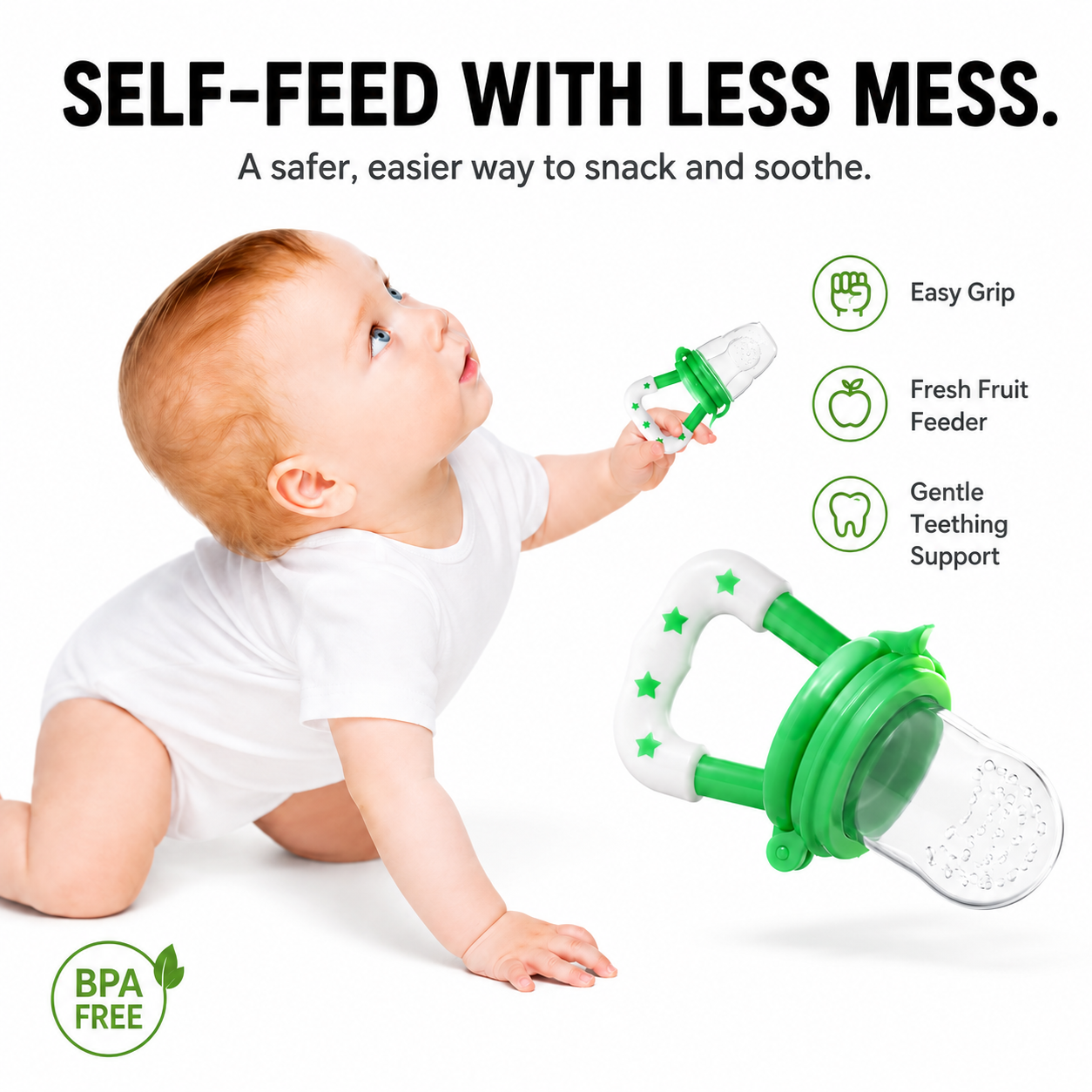 SoftBite™ Baby Fruit Feeder & Teether