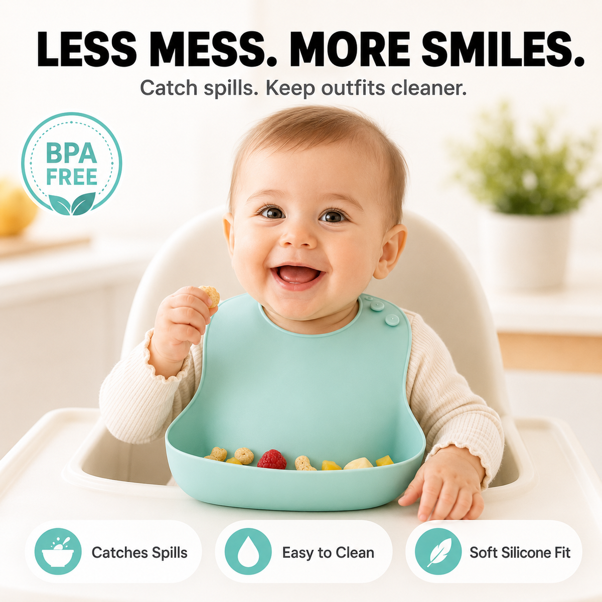 EasyCatch™ Silicone Baby Bib
