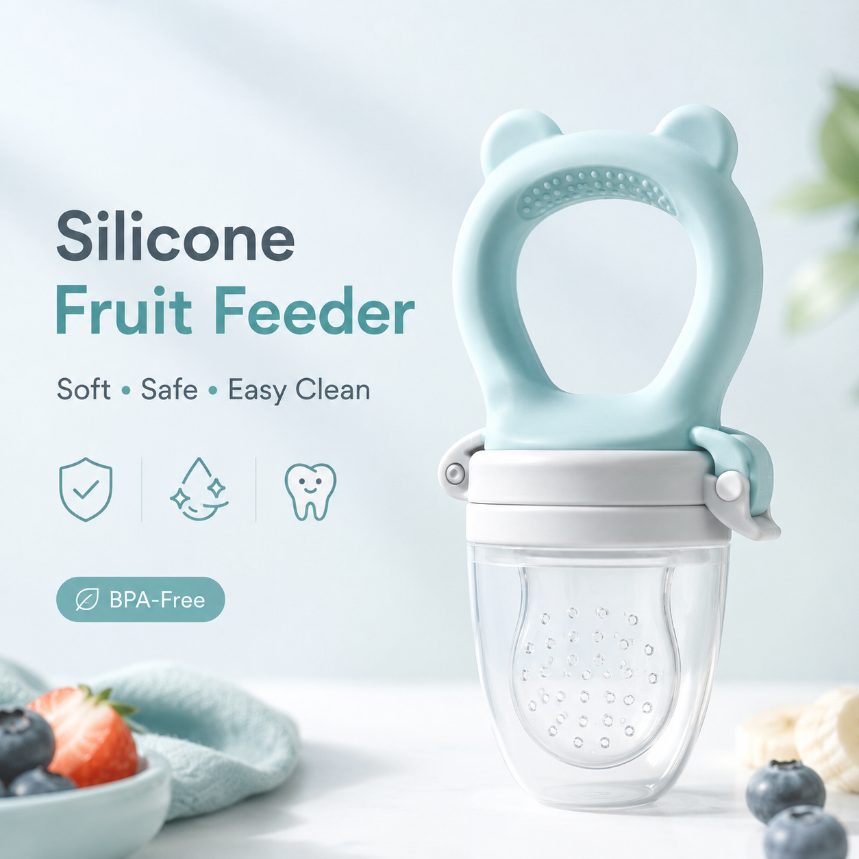 SoftBite™ Baby Fruit Feeder & Teether