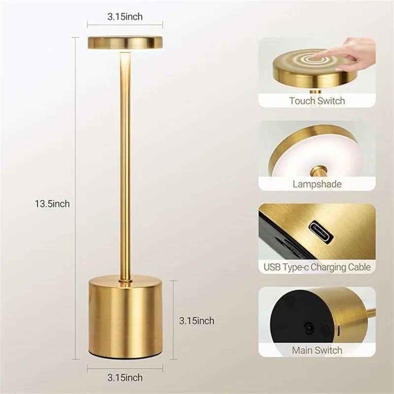 Elora Cordless Touch Table Lamp