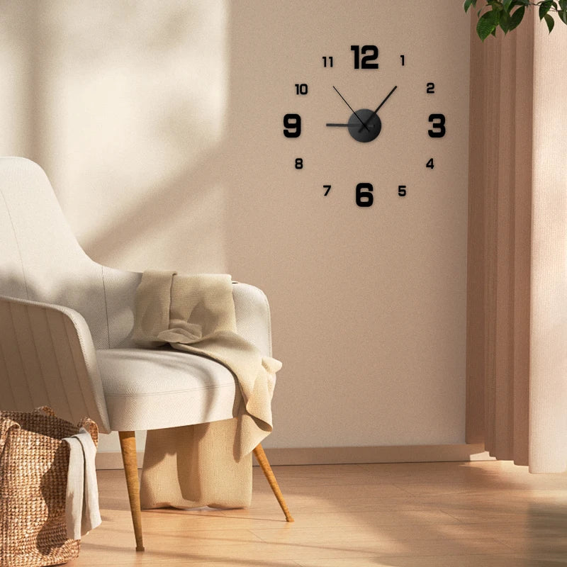 Elora Modern Frameless Wall Clock