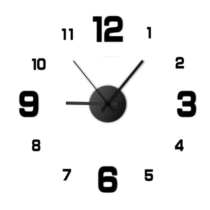 Elora Modern Frameless Wall Clock