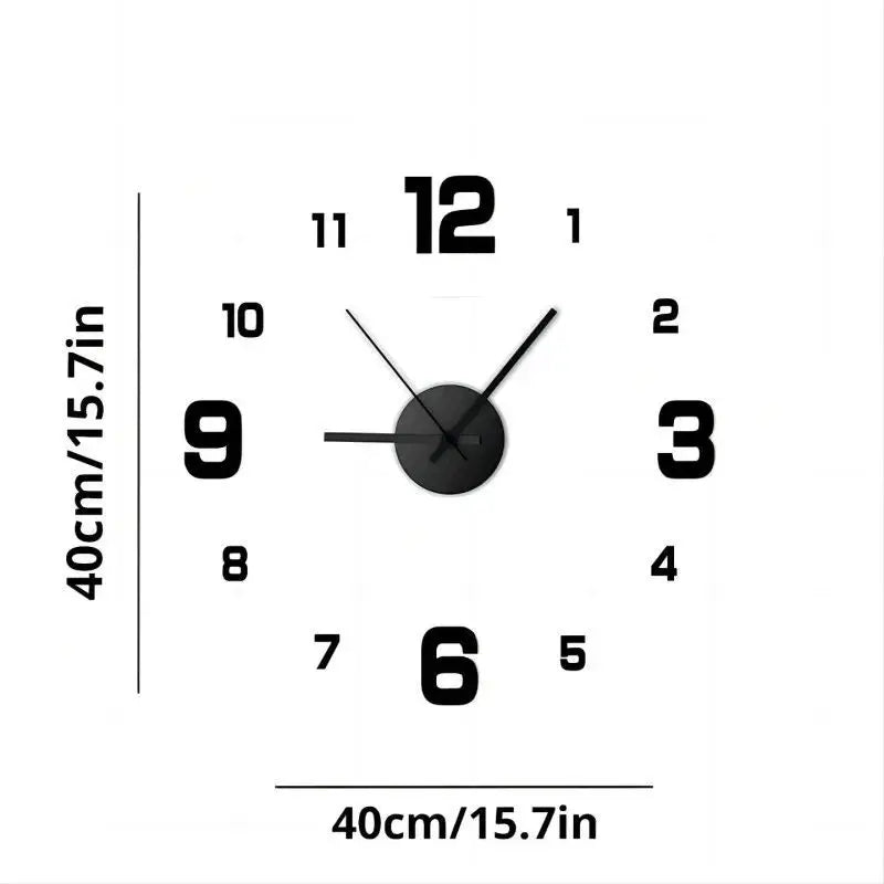 Elora Modern Frameless Wall Clock
